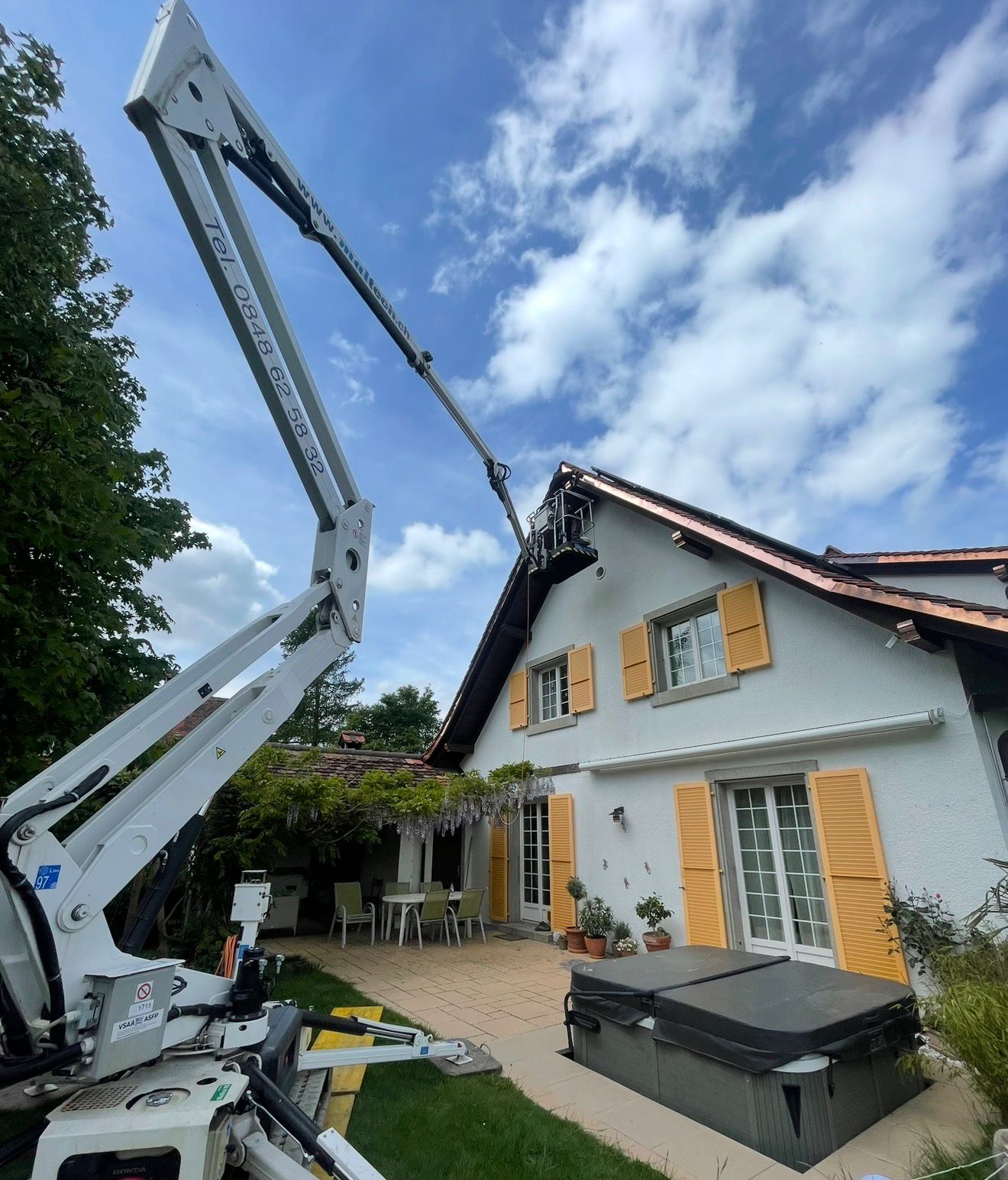 Travaux sur nacelle
